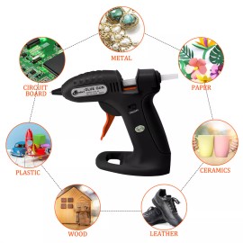 Glue Gun Hot Melt Glue Gun with 30 Clear Glue Sticks Finger Cove Repair Tools US