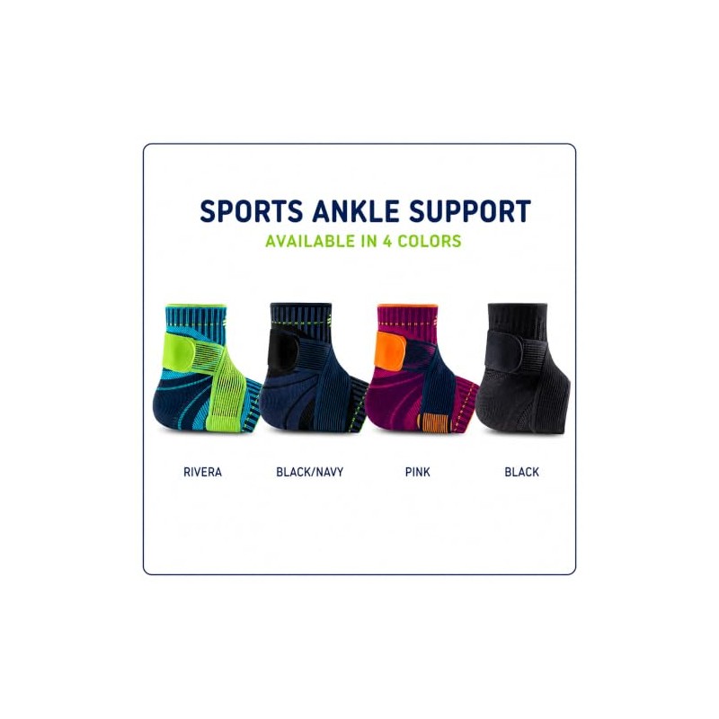 BAUERFEIND Sp.Ankle Support,All-Black,li,XL