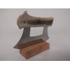 Arctic Circle Alaskan Cultured Antler Ulu Knife and Stand