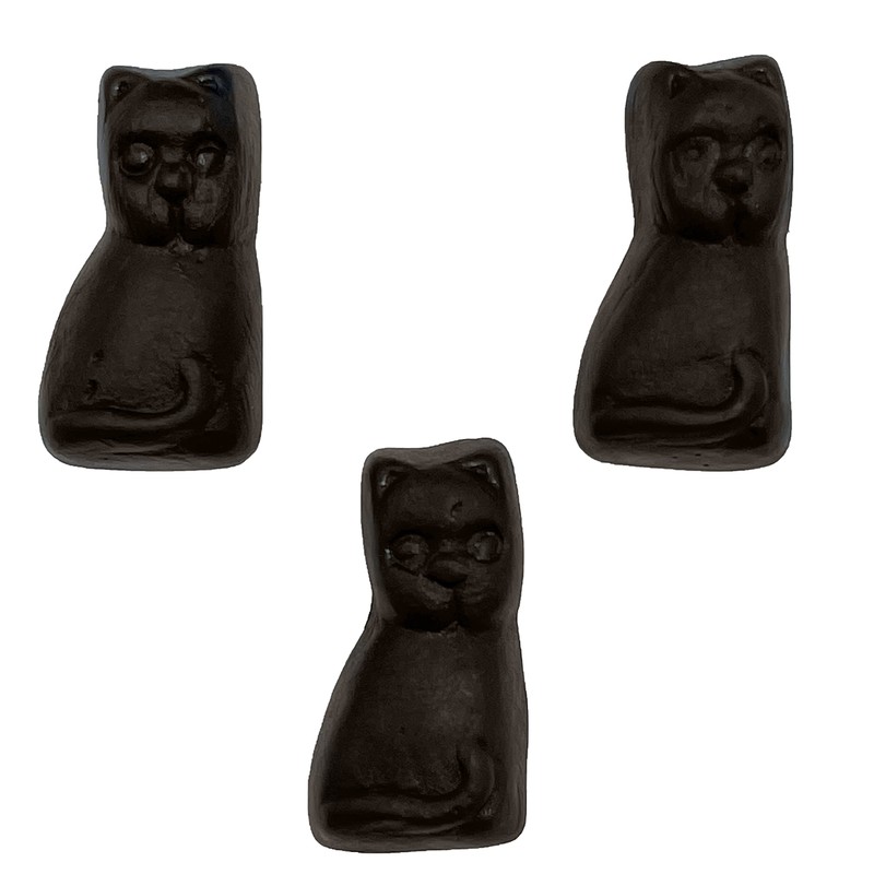 Fruidles Black Licorice Cats, Dutch Licorice Candy Gummies (8oz)
