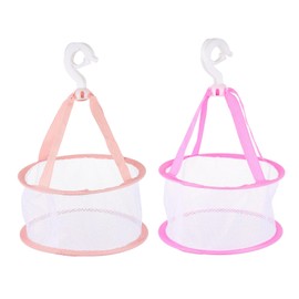 FRCOLOR 2pcs Makeup Sponge Drying Basket Mesh Drying Net for Beauty Cosmetic Brushes for Quick and Storage for Home Travel Use