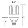 KastLite Bollard Retrofit LED Light with Adjustable Color Temperature and