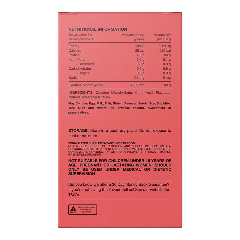 Switch Nutrition Creatine Monohydrate - Refreshing Lime, 20 x 5g
