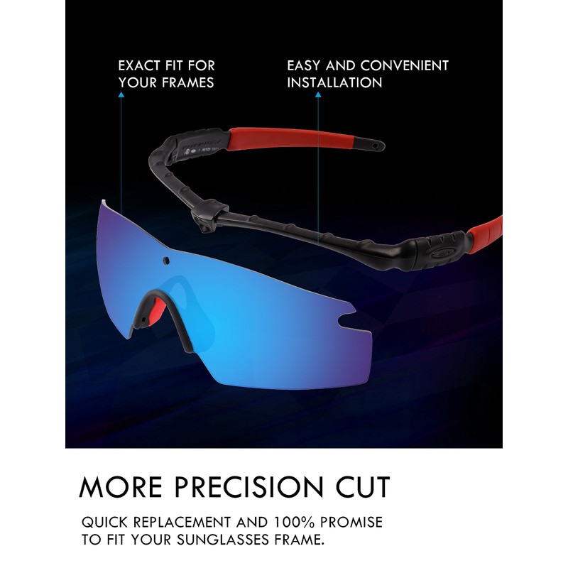 Raydi Polycarbonate Replacement Lenses & Rubber Kits for Oakley M2