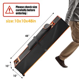 10 x 10 x 48in Canopy Bag Replacement for 10 x 10 Pop Up Canopy Tent with Roller Wheels - Canopy Carrying Bag with Handles - Pop Up Canopy Replacement Parts - 600D Waterproof Oxford Fabric