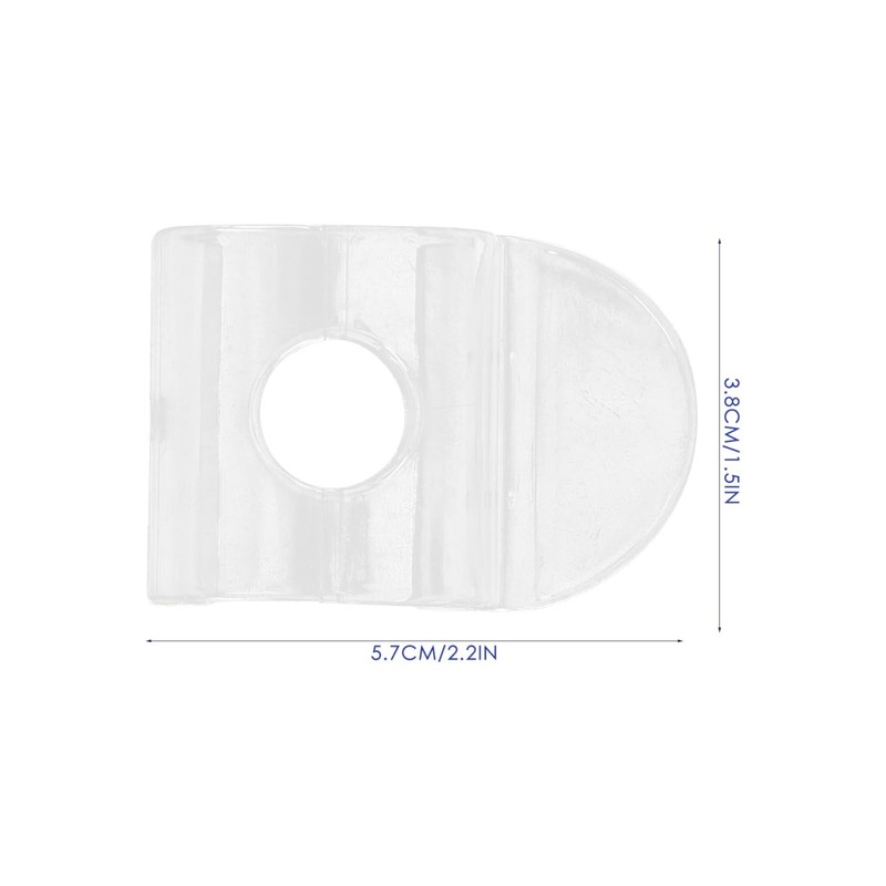 Corhad 4pcs Cordless Shade Handles for Roller Window Shades Transparent