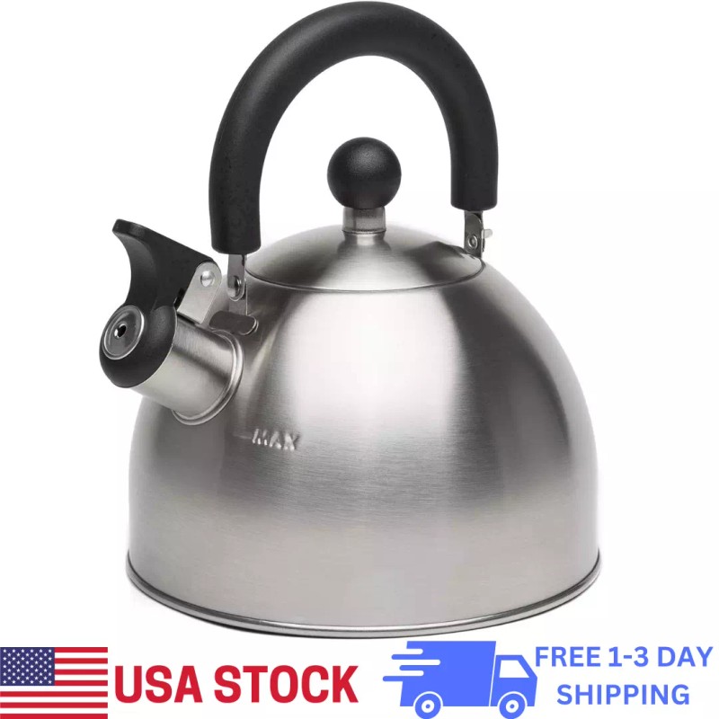 Primula Stewart Whistling Stovetop Tea Kettle Food Grade Stainless Steel,