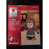 (Ship from USA) 5 LED Penguin w/ Candy Cane Yard