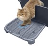 TAILRYTH Elevated Litter Box Ramp/Steps for Kittens & Old Cats,19.7"×15.8"×3.6",Washable