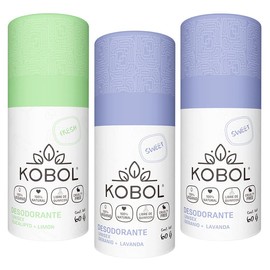 KOBOL | 3 Desodorantes Naturales Vegano | Adultos y Niños | 12hrs Reales contra el mal olor o te regresamos tu dinero| SIN Bicarbonato No Irrita | 2 Geranio y 1 de Eucalipto Limón