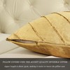 GIGIZAZA Velvet Gold Cushion Covers 45x45, Cozy Soft Square Cushion