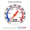 Stainless Steel Oven Thermometer for Fan Oven, Oven Temperature Gauge
