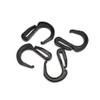 Plastic S Hook Clips Elastic Rope Bungee Cord Hooks for