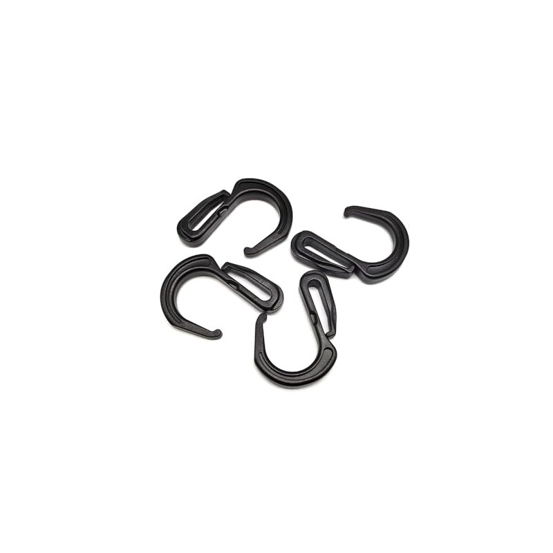 Plastic S Hook Clips Elastic Rope Bungee Cord Hooks for
