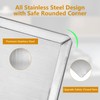 3 Sided Oil Splatter Guard, Upgrade Stainless Steel Anti Splatter