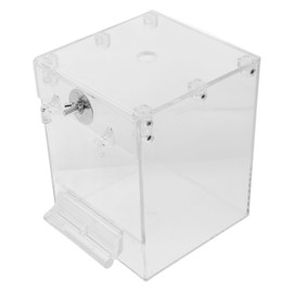 Gatuida 1Pc Transparent Parrot Bath Box Practical Hanging Bird Shower Tub for Cage for Budgies Canaries Cockatiels Helps Clean Moisturize Skin