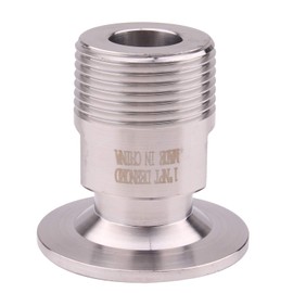 DERNORD 1.5''Tri clamp Adapter to 1 inch MNPT Thread Ferrule Sanitary Pipe Fitting