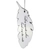 Mirrored Acrylic Feather Hanging Decoration - Feathers appear when loved