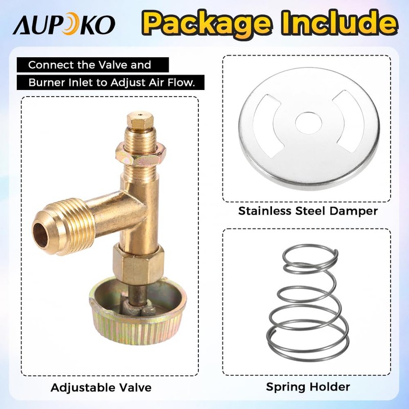 DIY Propane Gas Control Valve, 3/8" Male Flare Thread, M10X1