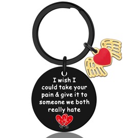 Klpoyu Gift for Loss Of Loved One Get Well Gifts for Women Thinking of You Gifts for Women Sympathy Gift Inspirational Keychain
