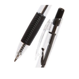 Inc Clipclick Black Ballpoint Pens, 2 Packs, 8 Count Each, Black Ballpoint 1.0mm, Comfort Grip