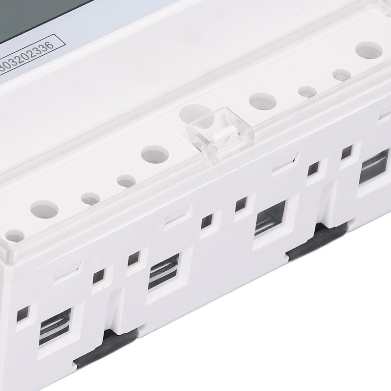 7 Digit LCD Electric Energy Meter 35mm DIN Rail Mounting