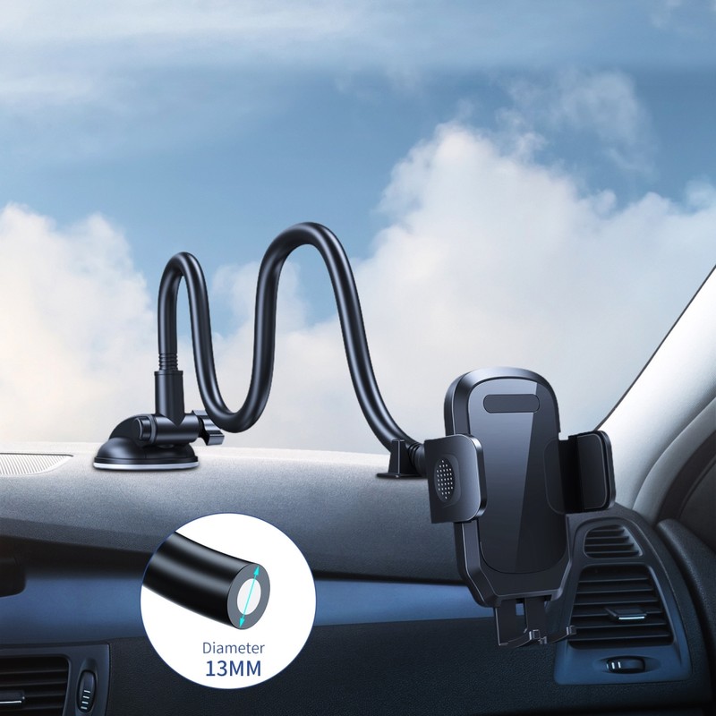 Phone Mount for Car Gooseneck Car Phone Holder for Dashboard