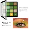 Green Eyeshadow Palette with 16 Colours - Eyeshadow Palette Matt