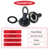MKBKLLJY 20Pcs 12mm/0.47inch Mounting Hole Black Waterproof Dustproof Rubber Boot