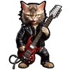 CadeauJoie Rock Cat Wooden Puzzle for Adults, Wooden Puzzle for