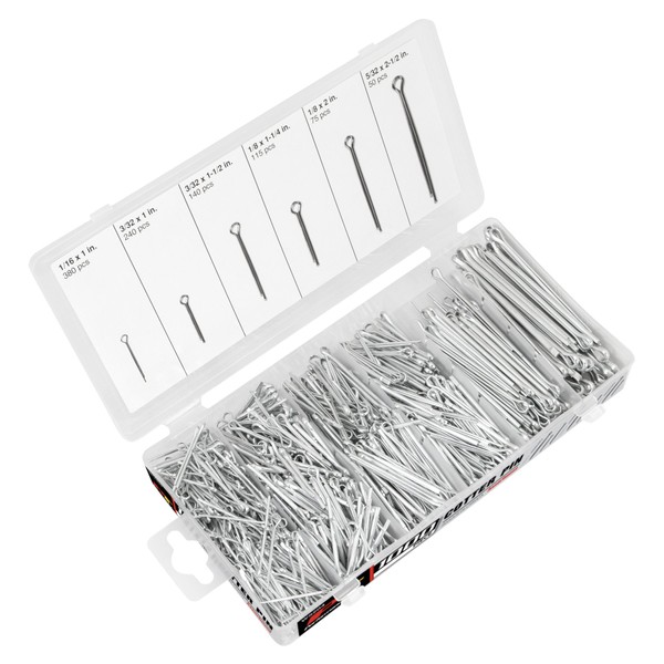 Performance Tool W5204 1,000pc Cotter Pin Assortment