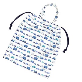erkaneko Layla Bag Store Gymnastics Clothing, White Car, Clothes Change Bag, Includes Handle, white navy