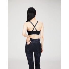 Cedar Brewex Wacoal HTY110 Sports Bra, Style-Free, Soft to Wear, Sweat Absorbent, Quick Drying (Main Body) Sweat Deodorizing (Body) Fitness, Training, Yoga, Built-in Molded Cup, Wireless,, BL