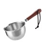 Oil Heating Pot Triple Layer Stainless Steel Uniform Heating Mini