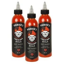 Heatonist Poirier's Louisiana Style Hot Sauce - 3-Pack 6 Fl Oz (Pack of 3)