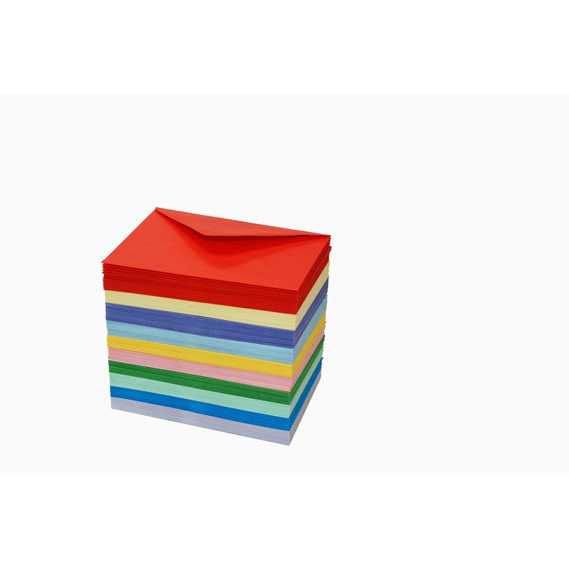 Craft 2282 - 200 C6 Envelopes In Assorted Colours