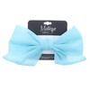 Chiffon 7 inch Hair Bow-Aqua