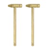 sourcing map 2pcs Mini Multifunction Copper Hammer 160x52mm Small Brass