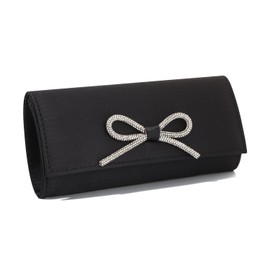 Freie Liebe Women's Bow Clutch Purses with Chain, Evening Bag for Women Formal for Wedding Party Prom Cocktail