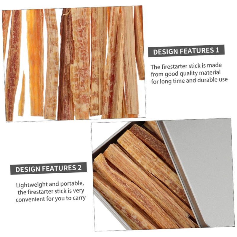 COHEALI Multi-Purpose Outdoor Natural Firelighters Kiln Dried Kindling Sticks for
