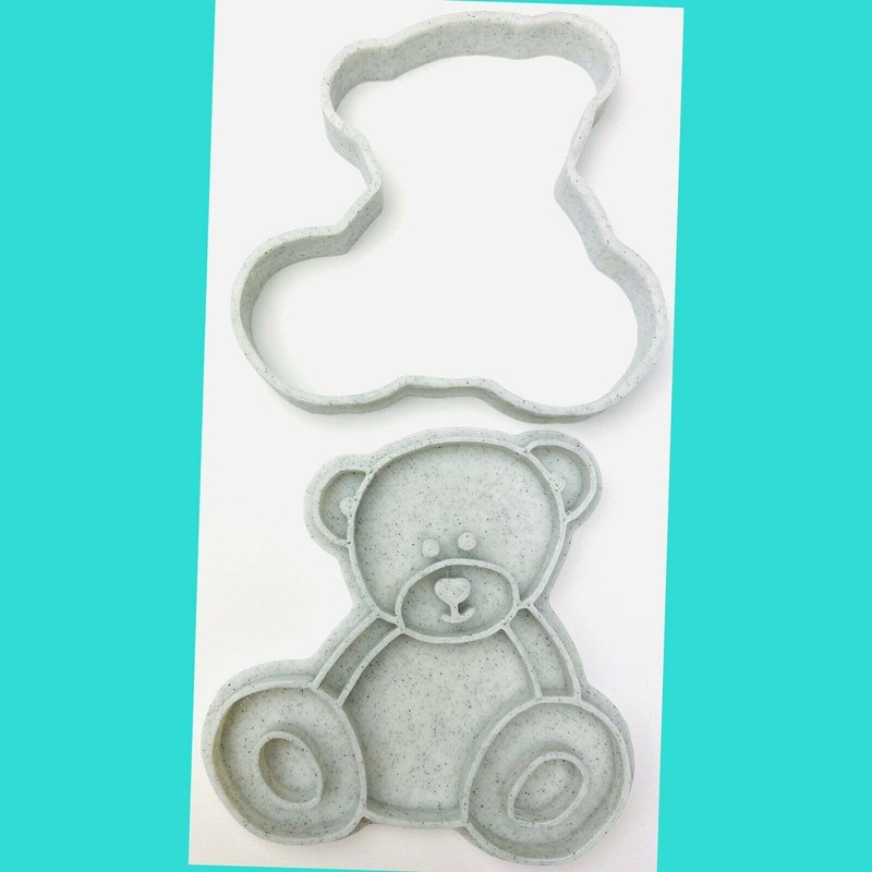 Set of 3 Cookie Teddy Bear Themed Cookie Cutters