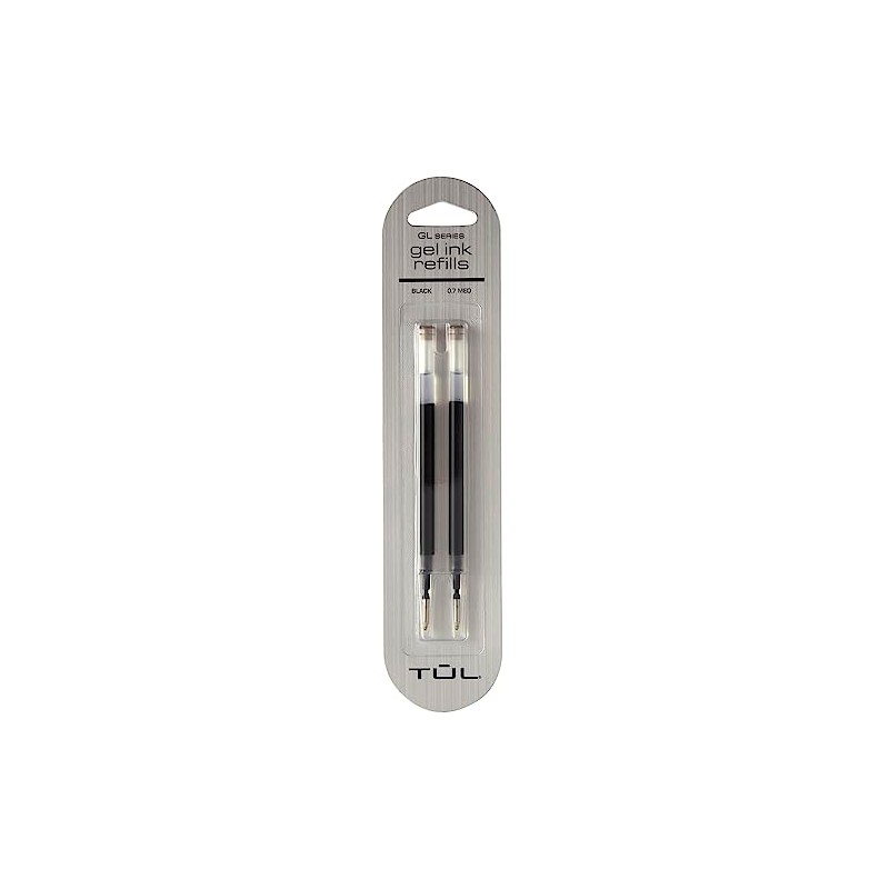 TUL® Gel Pen Refills, Medium Point, 0.7 mm, Black Ink,