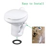 Dicsley 42049 RV Toilet Flush Water Valve Replacement Kit, for