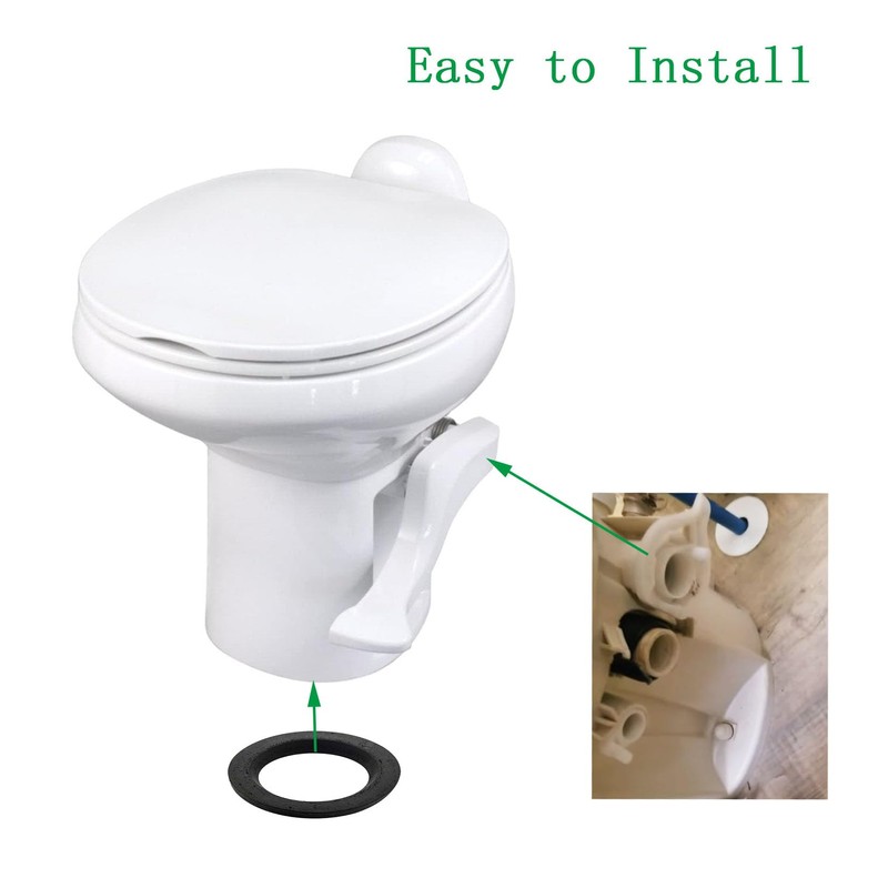 Dicsley 42049 RV Toilet Flush Water Valve Replacement Kit, for