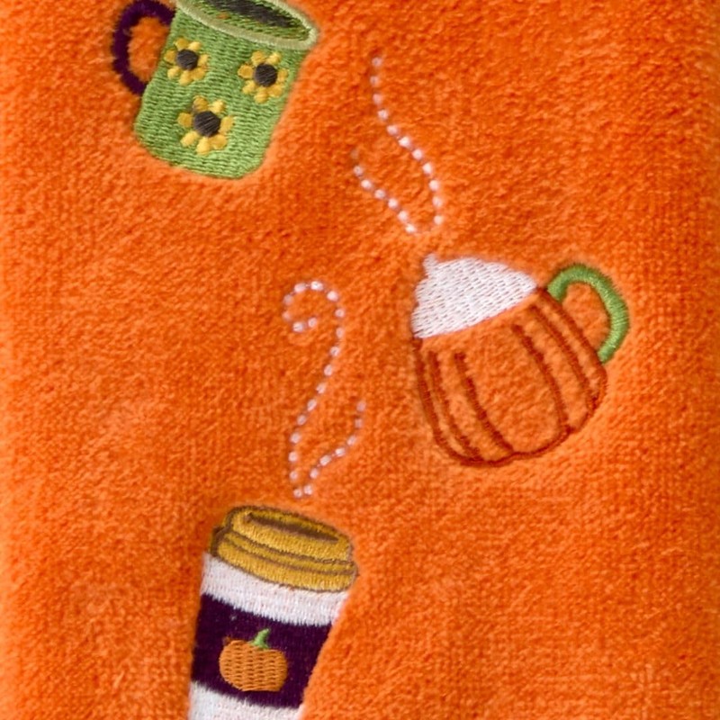 SKL Home Fall Drinks Hand Towel 2pc Set for Bath/Kitchen/Bar