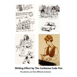 DUKE 551 Chinese Confucius Bamboo Fountain Pen with Special Nib (0.7-1.5MM), Medium and Extra Bold Fine Fine Arts for Handwriting and Art Drawing