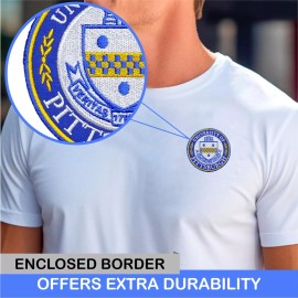 Unbranded University of Pittsburgh Logo Iron On Patch - Sew Patch - Embroidered Patch