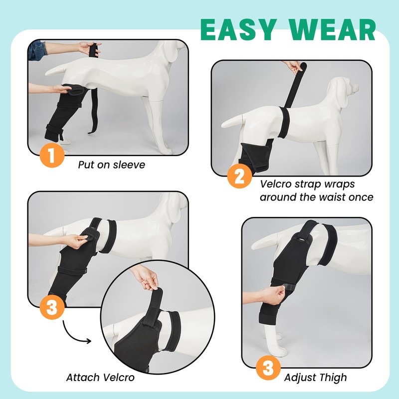 Dog Rear Leg Sleeve to Stop Licking, Hind Leg Protector