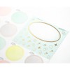 Midori 82510006X2 Colored Paper Seals, Translucent, Dot Pattern, Set of