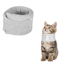 Cat Neck Brace, Adjustable Breathable Elizabethan Collar for Pet After Surgery Recovery Cat Neck Cervical Cone for Small Dogs Puppies Kittens with Neck Circumference 6.3-8.6 Inch (X-Small,Grey)